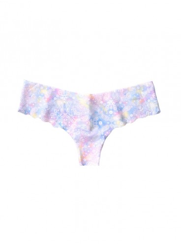 Бесшовные трусики-стринги Victoria's Secret PINK - Pastel Tie Dye Paisley
