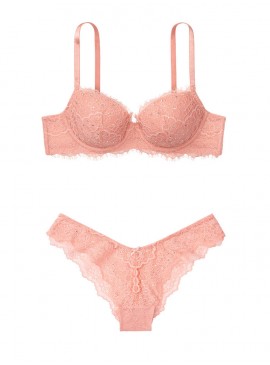 Фото Комплект белья Lightly Lined Demi от Victoria's Secret - Rose Tan Embellished