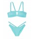 NEW! Стильный купальник Cutout V-strap Bandeau от Victoria's Secret - Blue Sage
