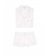 Пижамка с шортиками Victoria's Secret из сериии Sleepsoft - White Pink Fizz Stripe