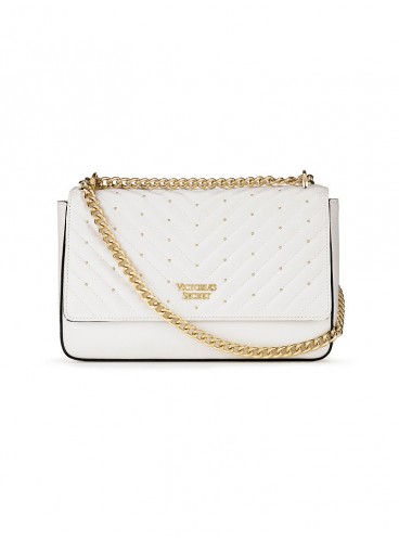 Стильна сумка Studded V-Quilt Bond Street від Victoria's Secret - White