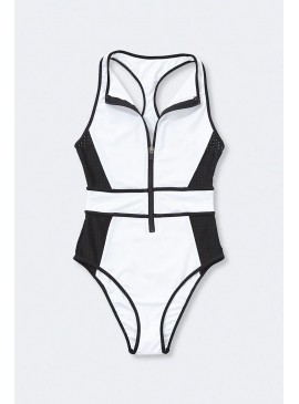 Докладніше про Купальник-монокіні Forever 21 - WHITE BLACK