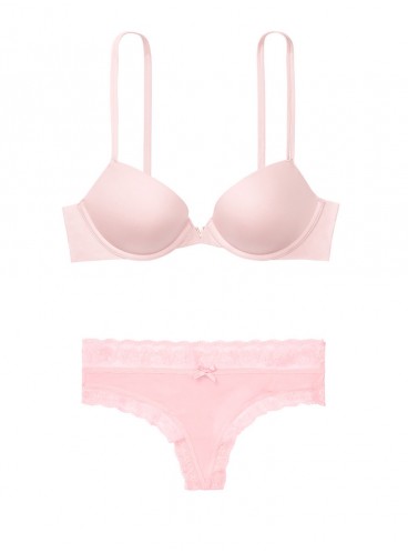 Комплект белья с Push-up из коллекции SEXY ILLUSIONS от Victoria's Secret - Dollhouse Pink