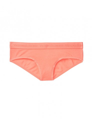 Бавовняні трусики-хіпстер Victoria's Secret із колекції Cotton Logo - Orange