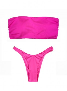 Докладніше про NEW! Стильний купальник Double Back Tie Bandeau від Victoria&#039;s Secret - Flamingo