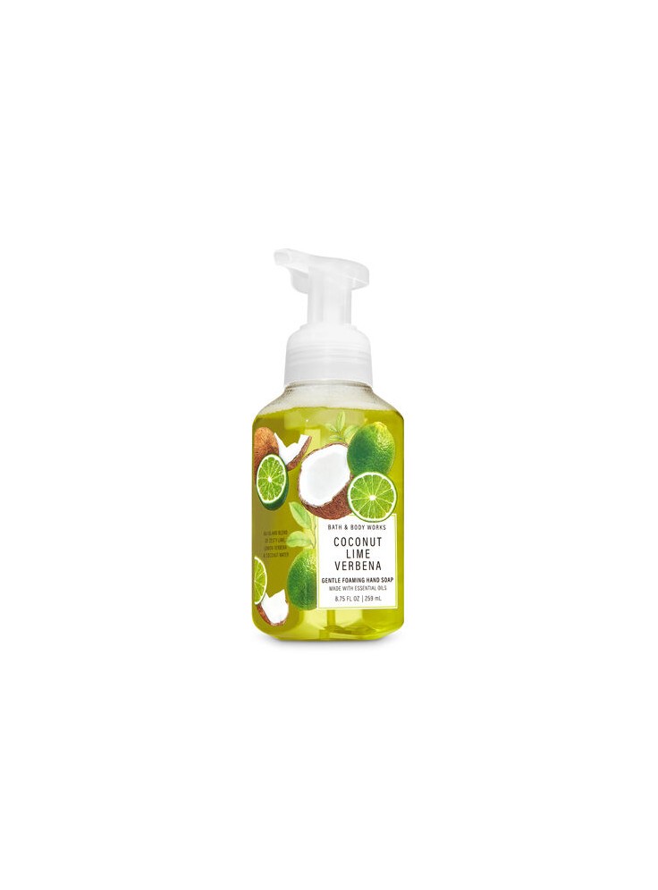 coconut lime verbena foaming soap