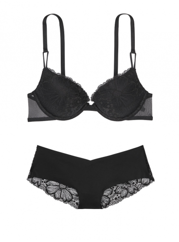 Комплект бeлья Push-up из коллекции Favorite T-Shirt от Victoria's Secret - Black