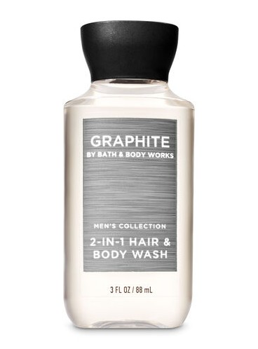 3в1 Travel Чоловічий засіб для миття волосся, обличчя та тіла Graphite від Bath and Body Works