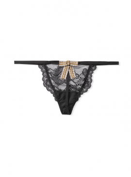 Докладніше про Трусики з колекції Lace &amp; Embellished Bow від Victoria&#039;s Secret - Black