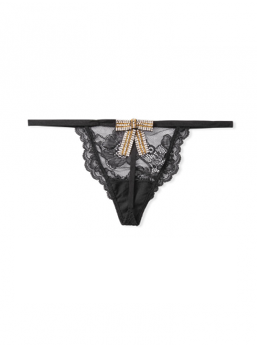 Трусики из коллекции Lace & Embellished Bow от Victoria's Secret - Black