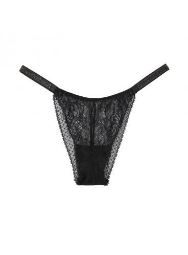 Кружевные трусики-стринги из коллекции Very Sexy от Victoria's Secret - Black