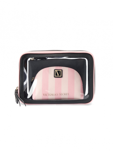 Набор из 3-х косметичек Signature Stripe от Victoria's Secret