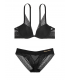 Комплект бeлья Lightly Lined Lace Plunge от Victoria's Secret - Pure Black