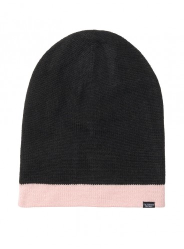 Стильная шапка Reversible Hat от Victoria's Secret - Black Pink