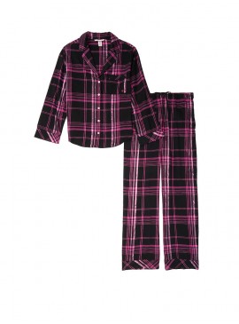 Докладніше про Фланелева піжама від Victoria&#039;s Secret - Black Hot Pink Big Plaid