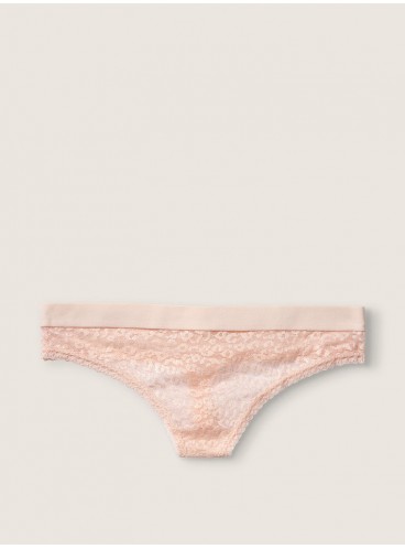 Трусики-стринги Victoria's Secret PINK из коллекции Wear Everywhere - Peach Nectar With Foil