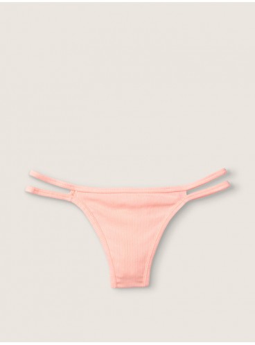 Бавовняні трусики-стрінги Victoria's Secret PINK - Peach Aura