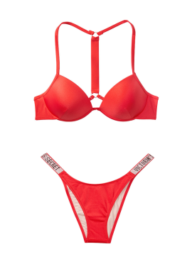 Докладніше про NEW! Стильний купальник Shine Strap Malibu Fabulous від Victoria&#039;s Secret - Red