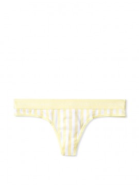Докладніше про Трусики-стрінги Victoria&#039;s Secret із колекції Stretch Cotton - Lemonade Stripe