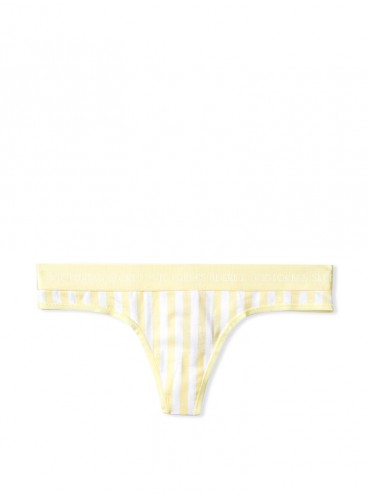 Трусики-стринги Victoria's Secret из коллекции Stretch Cotton - Lemonade Stripe