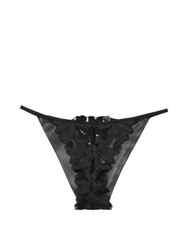 Докладніше про Трусики бразиліани Floral Embroidery від Victoria&#039;s Secret - Black