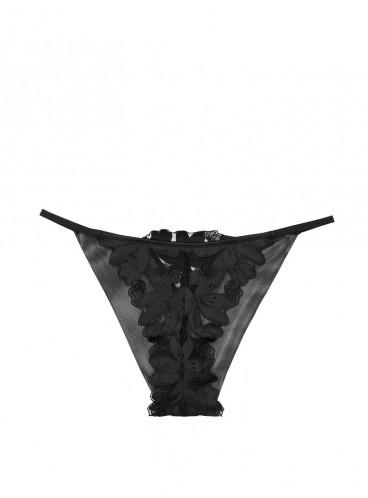 Трусики бразиліани Floral Embroidery від Victoria's Secret - Black