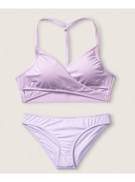 Докладніше про Купальник Gym to Swim Bodywrap від Victoria&#039;s Secret PINK - Cabana Purple