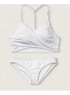 Докладніше про Купальник Gym to Swim Bodywrap від Victoria&#039;s Secret PINK - Optic White