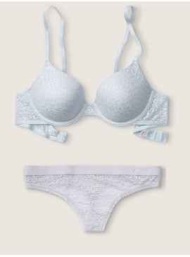 Фото Комплект білі серії Wear Everywhere від Victoria's Secret PINK - Hydrangea Blue Shine