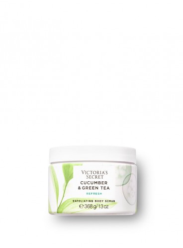 Відлущуючий скраб для тіла із серії Natural Beauty від Victoria's Secret - Cucumber & Green Tea