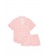 Бавовняна піжамка з шортиками Victoria's Secret - Pink VS Stripe