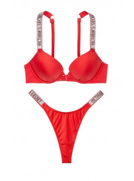 More about NEW! Стильный купальник Shine Strap Bali Bombshell Thong от Victoria&#039;s Secret - Cheeky Red