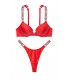 NEW! Стильний купальник Shine Strap Bali Bombshell Thong від Victoria's Secret - Cheeky Red