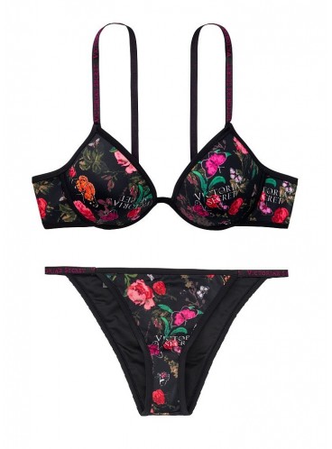 NEW! Стильний купальник Malibu Fabulous Logo від Victoria's Secret - New Dark Floral