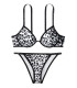 NEW! Стильный купальник Malibu Fabulous Logo от Victoria's Secret - Black White Leopard