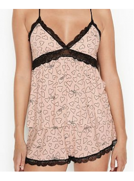 More about Пижамка с шортиками Supersoft Modal Lace от Victoria&#039;s Secret - Hearts Linear