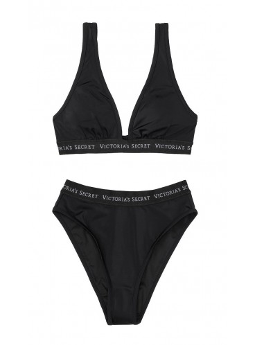NEW! Стильный купальник Sydney Logo Plunge от Victoria's Secret - Nero