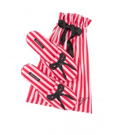 Мягенькие тапочки Signature Satin & Bow от Victoria's Secret + мешочек в подарок