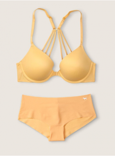 Комплект бeлья с Push-Up из серии Wear Everywhere от Victoria's Secret PINK - Honeycomb