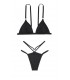 Стильный купальник Oceanside Triangle Kamari Love Brazilian от Victoria's Secret - Black