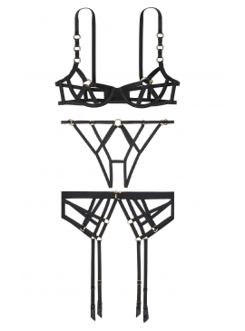 Фото Комплект білизни Strappy Balconette від Victoria's Secret - Black