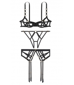 Комплект белья Strappy Balconette от Victoria's Secret - Black