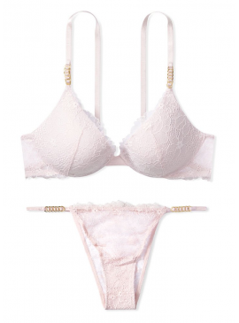 More about Комплект белья Love by Victoria Lace Hardware от Victoria&#039;s Secret - Sheer Pink