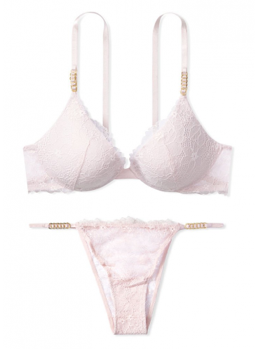 Комплект білизни Love by Victoria Lace Hardware від Victoria's Secret - Sheer Pink