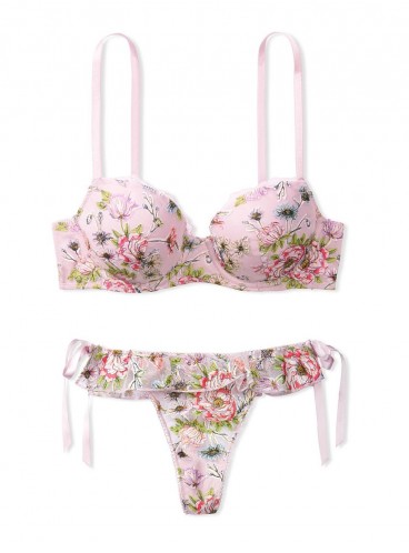Комплект белья Lightly-Lined Demi от Victoria's Secret - Soft Plum Floral