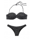Стильний купальник Mallorca Twist-front Bandeau від Victoria's Secret - Black & White Dot