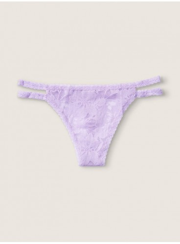 Трусики-стринги Victoria's Secret PINK из коллекции Lace Strappy - Cabana Purple