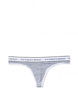 Докладніше про Трусики-стрінги Victoria&#039;s Secret із колекції Stretch Cotton - Heather Grey