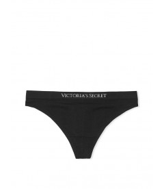 Трусики-стрінги Seamless Logo від Victoria's Secret - Black