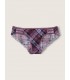 Мереживні трусики-чікстер від Victoria's Secret PINK - Mauve Ice Dusty Periwinkle Plaid